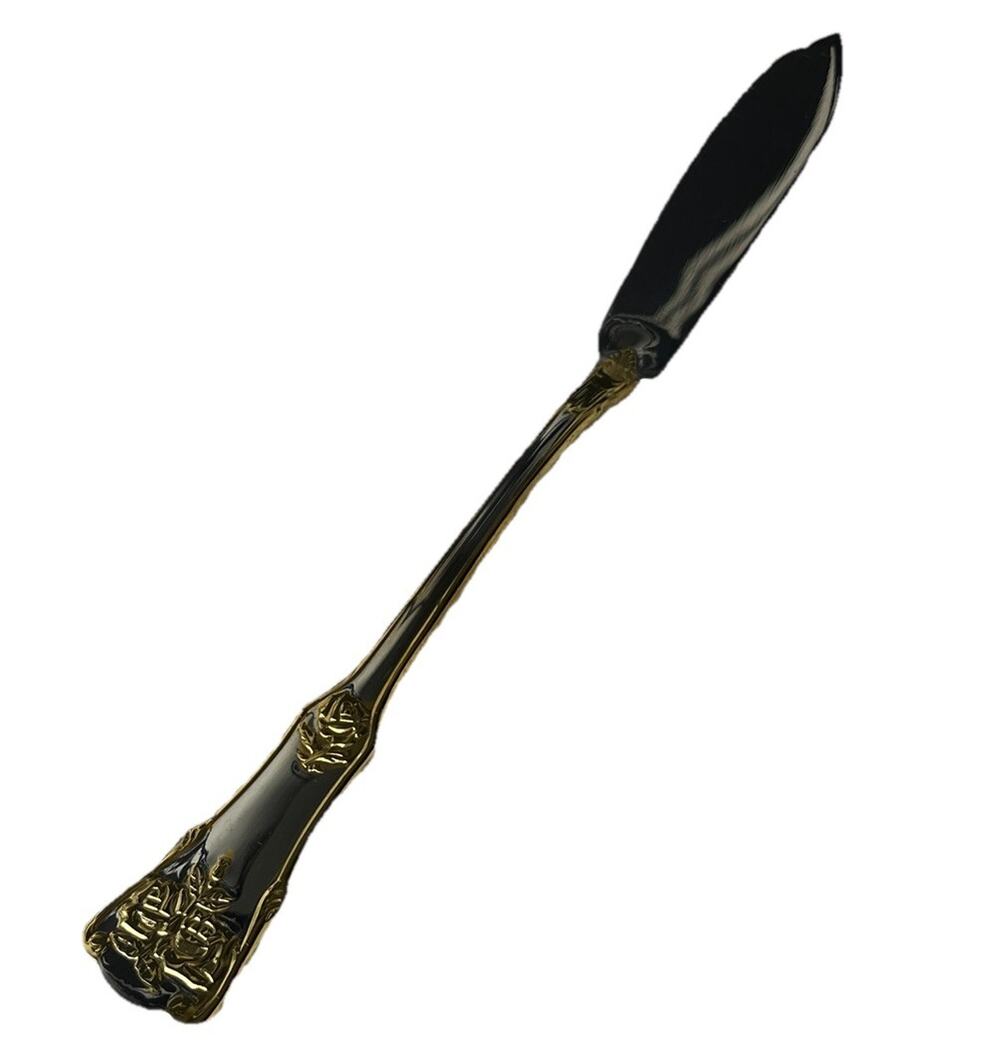 Royal Albert OLD COUNTRY ROSES Stainless Gold Accent MASTER BUTTER KNIFE